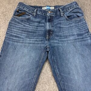 Ariat M2 Legacy Relaxed Boot Cut Jeans Mens 35x36 Medium Wash Denim Blue